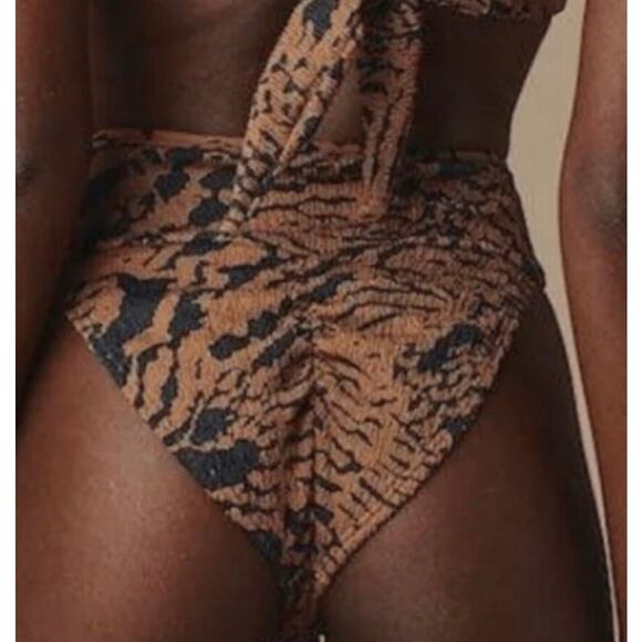Montce Tigre Micro Scrunch Tamarindo Bikini Bottom XS NWT - Picture 2 of 4